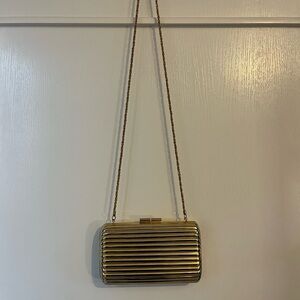 Vintage Walborg Gold Metallic Clutch Bag